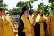 Освящение куполов храма